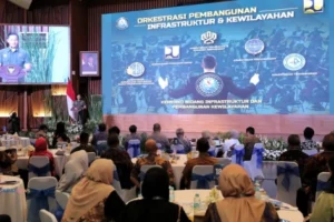 Menko Ipk Agus Harimurti Yudhoyono Ahy Membuka Acara Konreg Kementerian Pu 2025 Jumat Di Auditorium Kementerian Pu