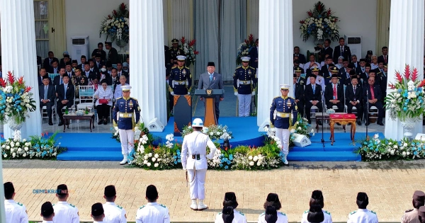Presiden Prabowo Memimpin Upacara Hari Lahir Pancasila Di Gedung Pancasila
