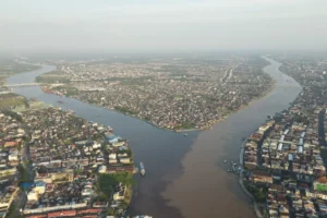 Foto Udara Sungai Kapuas