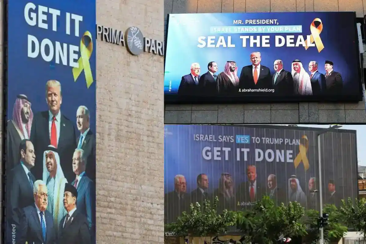 Foto Prabowo Di Billboard Tel Aviv