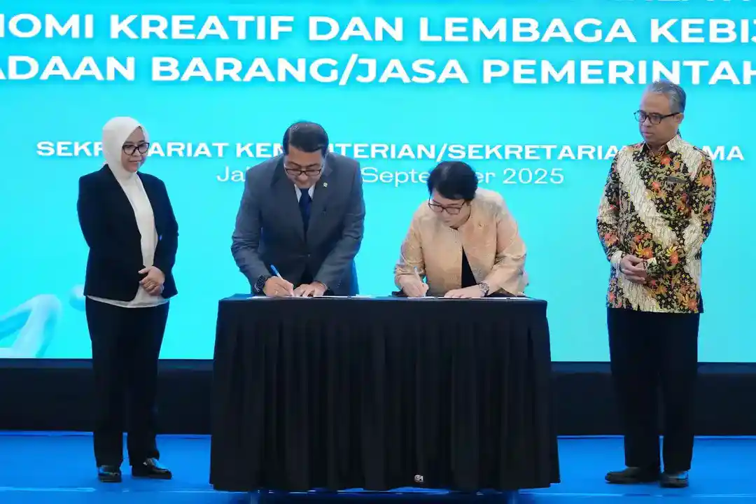 Penandatanganan Mou Kementerian Ekraf Lkpp
