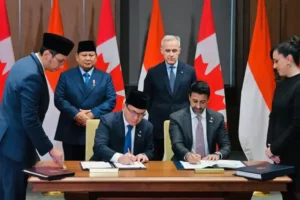 Presiden Prabowo Dan Pm Kanada Mark Carney Saksikan Penandatanganan Kesepakatan