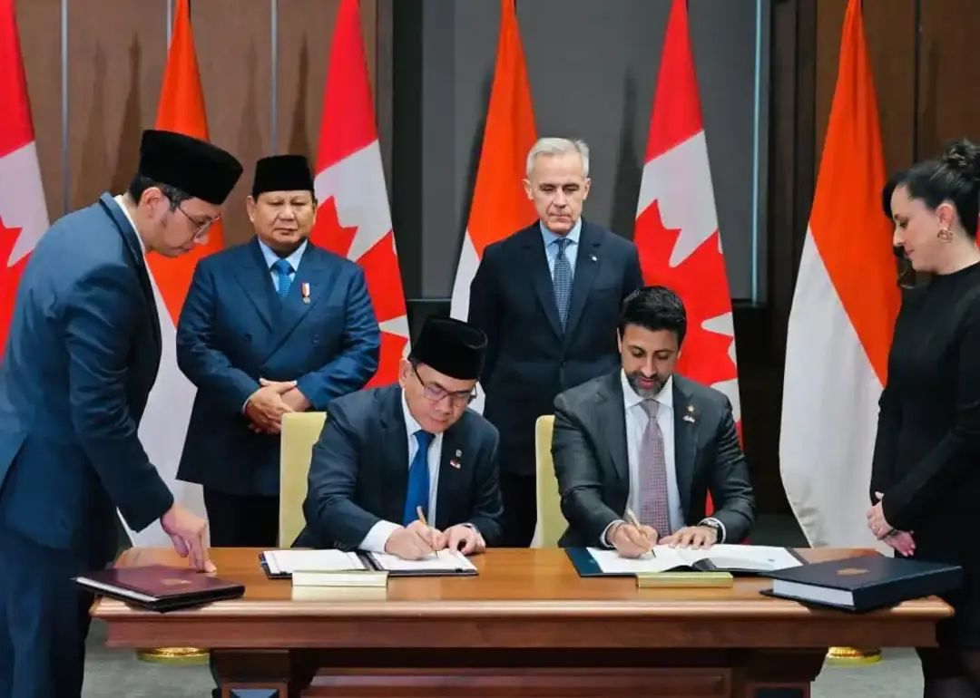 Presiden Prabowo Dan Pm Kanada Mark Carney Saksikan Penandatanganan Kesepakatan