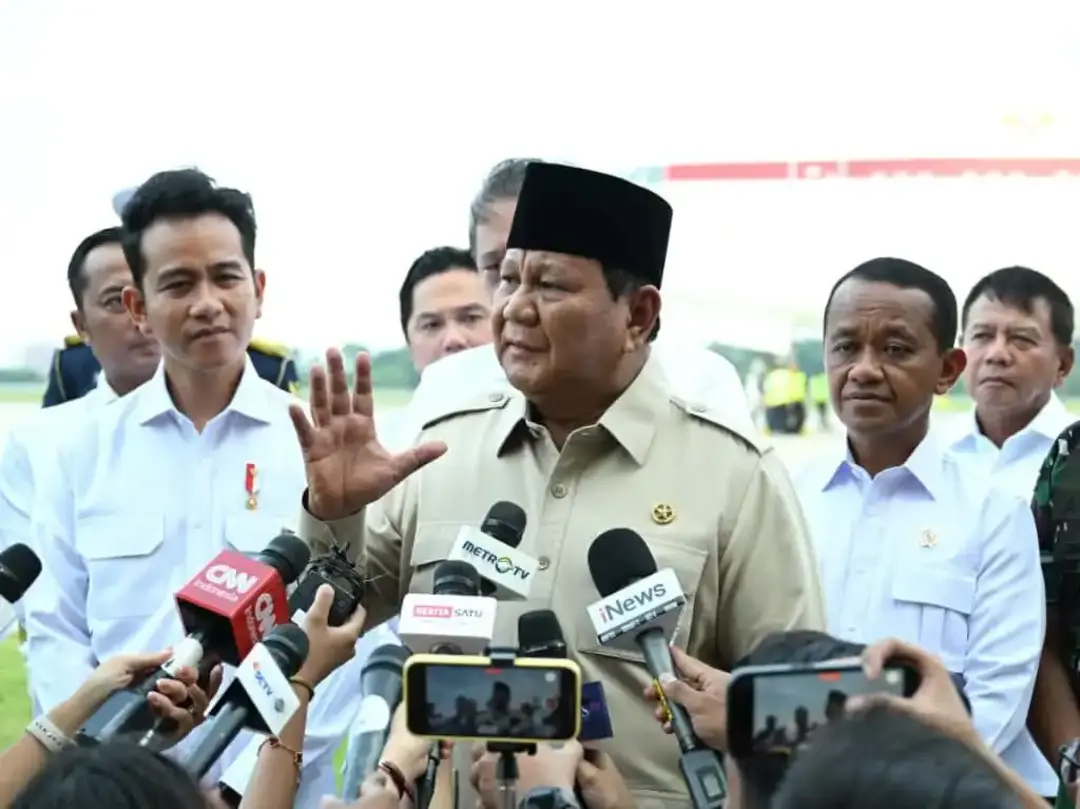 Presiden Prabowo Subianto Di Lanud Halim Perdanakusuma