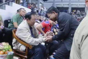 Sby Dan Ahy Saksikan Final Voli