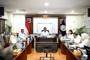Tim Ekspedisi Patriot Saat Rapat Virtual Dengan Menteri Transmigrasi