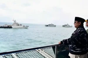 Prabowo Saksikan Demo Laut Tni Al