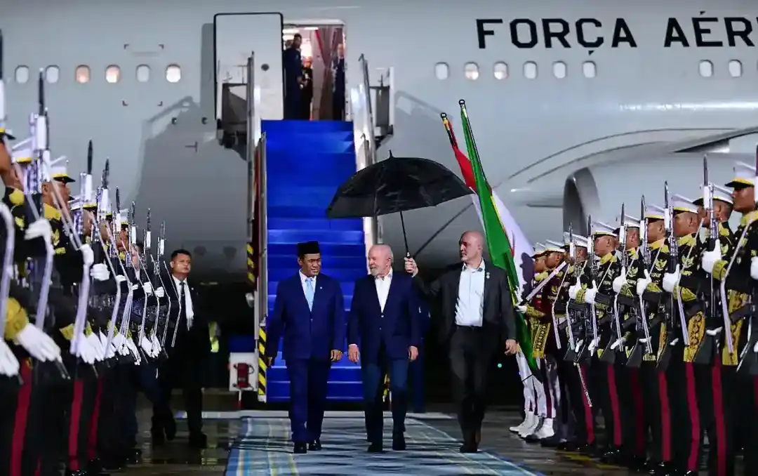 Presiden Brasil Lula Da Silva Tiba Di Jakarta