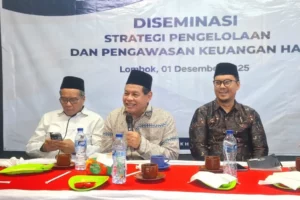 Nanang Samodra Saat Menyampaikan Materi Di Acara Diseminasi Haji